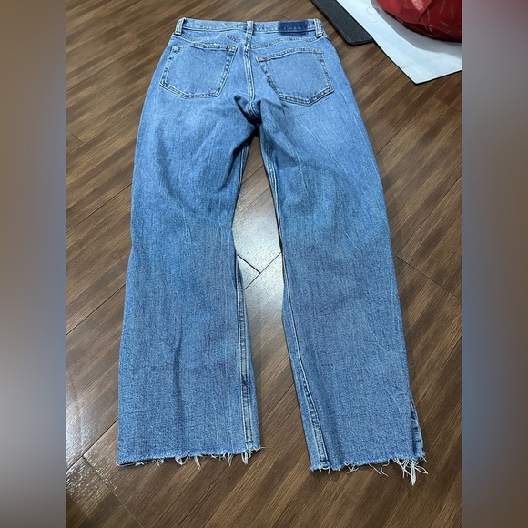 Abercrombie and fitch the ankle straight ultra high rise distressed size 28 or 6 - Picture 8 of 9